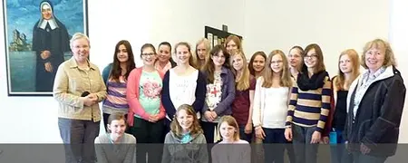 Die Schülerinnen der Klasse 7 a von der Marienschule in Münster besuchten das Euthymia-Zentrum